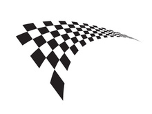 Race flag design illustration