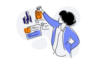 Financial Business Flat Illustration