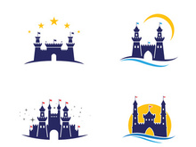 Castle vector illustration icon