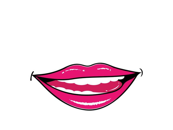 Woman's lips icon vector illustration design template