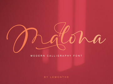 Malona - Modern Calligraphy Font preview picture