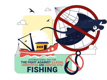 10 Illegal and Unregulated Fishing Illustration