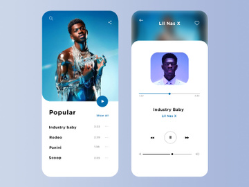 music app design preview picture
