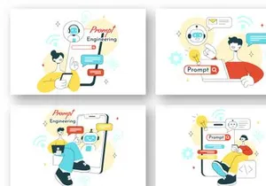 10 Prompt Engineering Illustration