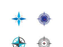 Compass logo template vector icon illustration design