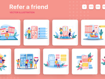 M190_Refer a friend Illustrations preview picture