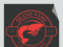 Vintage lobster logo