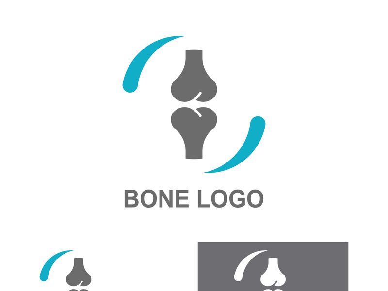 Bone logo design.logo for nursing, medical, orthopedic.