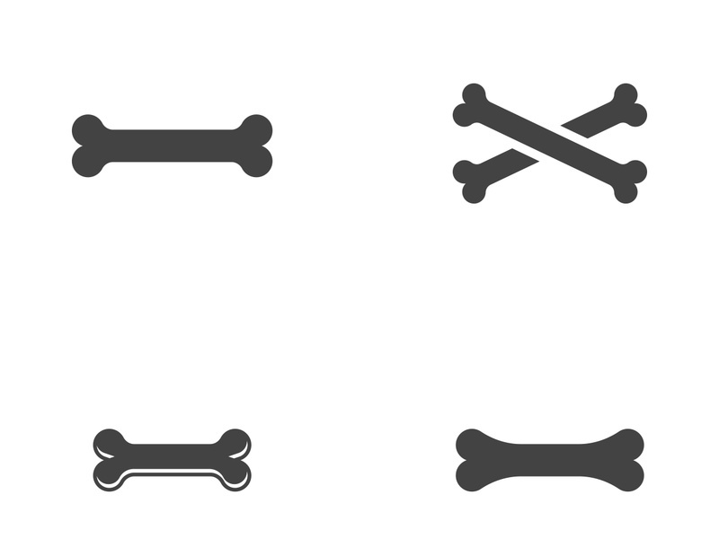 Bone icon design illustration