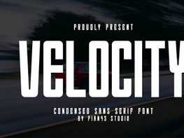 Velocity - Condensed Sans Serif preview picture