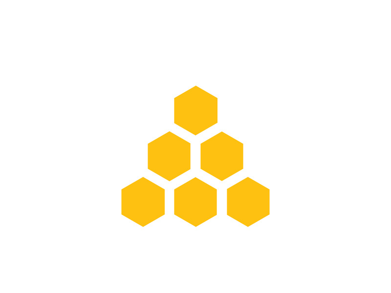 Bee icon design illustration