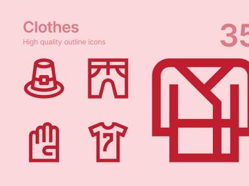 Clothes icons preview picture