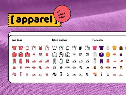 Apparel Male Icon For Any Purpose