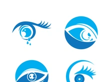 Eye logo icon design template illustration