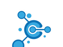 Neuron logo icon design template flat vector