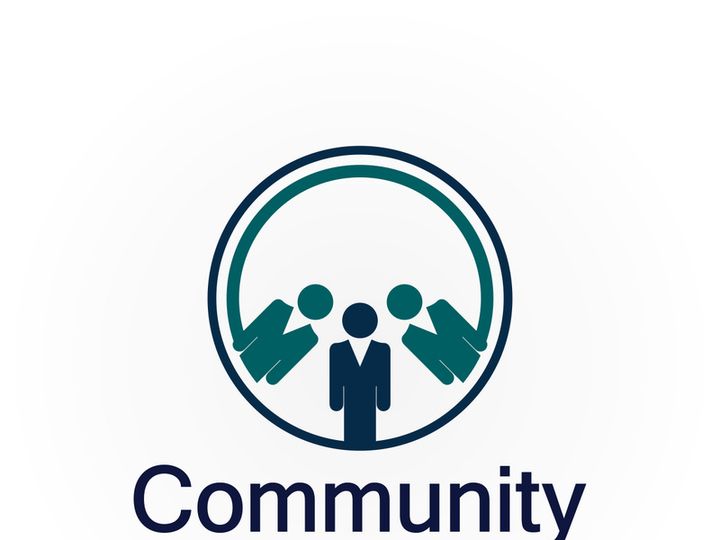 Community Logo Design Template for Teams or Groups.network and social icon design