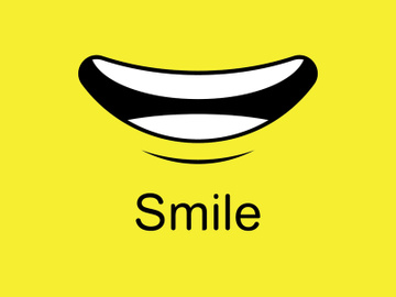 Smile emote Vector Template Design preview picture