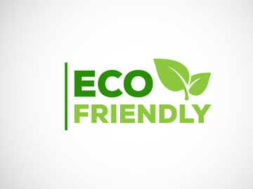 Eco friendly icon. Eco friendly and organic labels sign. Healthy natural product label design vector illustration preview picture