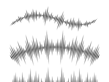 Sound waves vector illustration preview picture