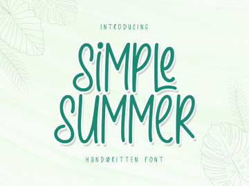 Simple Summer preview picture