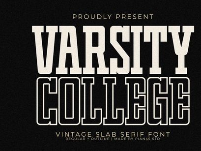 Varsity College - Vintage Slab Serif