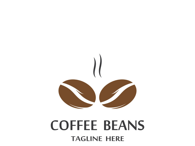 Premium coffee bean logo design.