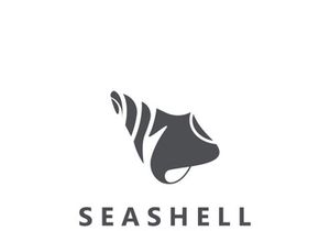 Seashell Logo. Ocean Animals premium quality graphic outline symbols collection