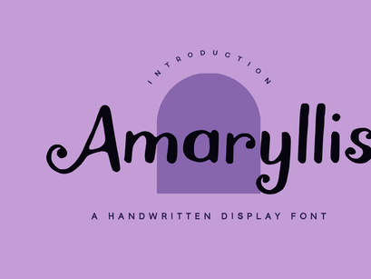 Amaryllis - Handwritten Font