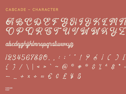Cascade - Vintage Script