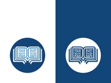 Digital book logo technology vector icon design