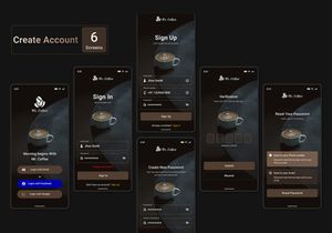 Mr. Coffee - Online Coffee Shop App | Figma UI Kit