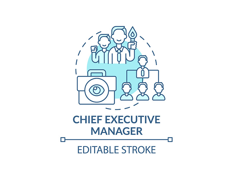 Chief executive manager concept icon
