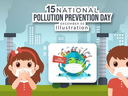 15 National Pollution Prevention Day Illustration