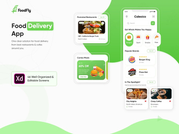 Food Delivery App - FoodFly UI Kit preview picture
