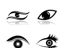 Eye logo icon design template illustration