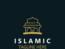 Islamic Mosque Logo design, template Islamic, Islamic Day Ramadan vector graphic creative idea