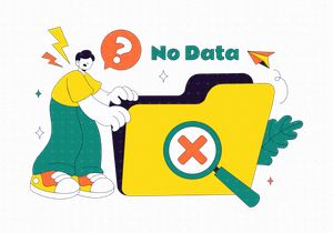 10 No Data Vector Illustration
