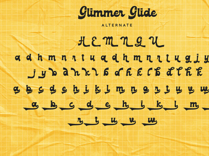 Glimmer Glide - Groovy Font