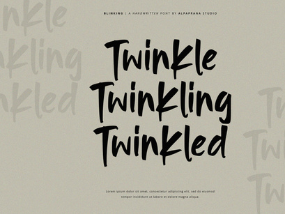 Blinking - Handwritten Font