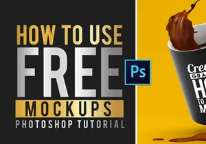 Mug with Coffee Mockup (PSD)