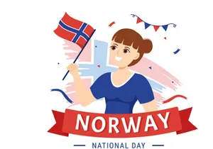 15 Norway National Day Illustration