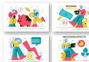 10 Economic Recession Effects Illustration