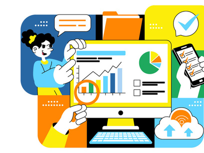 10 Remote Team Collaboration Illustration