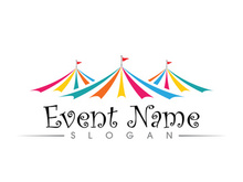 Circus element icon illustration