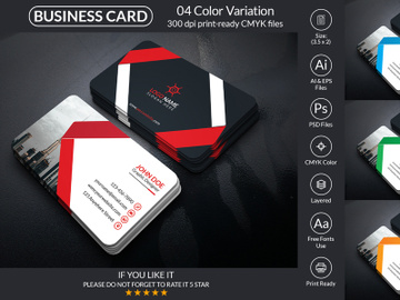 Professional Business Card Design Template preview picture