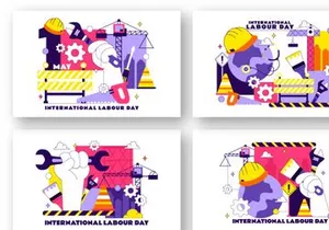 10 International Labour Day Illustration