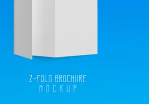 Z-Fold Brochure Mockup