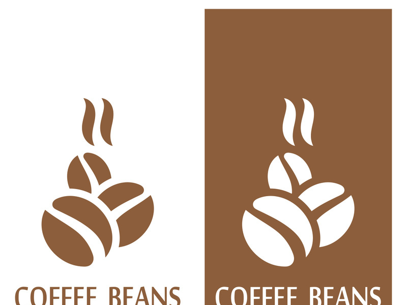 Premium coffee bean logo design.