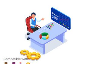 Business Introduction - Landing Page Illustration Template