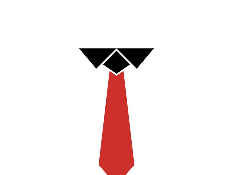 Vector coat tie for business design